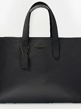 Coach Blue Leather Charlie Briefcase Bag